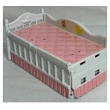 Vintage Lewis Galoob Miniature Dollhouse Playsets- Secrets Places Pool in a Hot Tub, Living Room in a Sofa, Family Room in a TV, Kitchen in a Stove, Nursery in a Crib, and Bedroom in a Bed