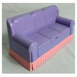 Vintage Lewis Galoob Miniature Dollhouse Playsets- Secrets Places Pool in a Hot Tub, Living Room in a Sofa, Family Room in a TV, Kitchen in a Stove, Nursery in a Crib, and Bedroom in a Bed