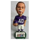 Autographed Minnesota Vikings Bobbleheads - Jim Kleinsasser and Michael Bennett