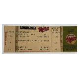 Minnestota Twins Commerative Ticket Events