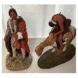 Daniel Monfort Sculpture Lot - 1991 Peace Pine and 1982 The End of the Trail  Monfort Original Western Sculpture Boulder, CO.