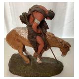 Daniel Monfort Sculpture Lot - 1991 Peace Pine and 1982 The End of the Trail  Monfort Original Western Sculpture Boulder, CO.