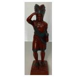 Vintage 1965 Cigar Store Indian Statue by Austin Sculpture