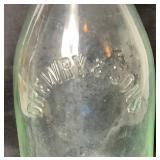 Two Antique Clear Beer Bottles from Drewry & Sons and G. Heileman BRC. Co.