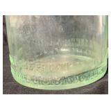 Two Antique Clear Beer Bottles from Drewry & Sons and G. Heileman BRC. Co.