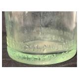 Two Antique Clear Beer Bottles from Drewry & Sons and G. Heileman BRC. Co.