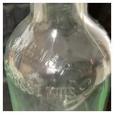 Two Antique Clear Beer Bottles from Drewry & Sons and G. Heileman BRC. Co.