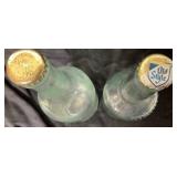 Two Antique Clear Beer Bottles from Drewry & Sons and G. Heileman BRC. Co.