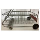 Two Vintage Child Sized Shopping Carts