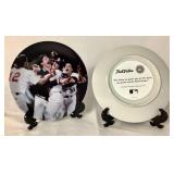 Collection of Minnesota Twins 1987 and 1991 Memorabilia - Homer Hankies, Buttons, Wheaties Boxes, Mug, Plates, Newspaper plus 3 Twins Baseball Caps