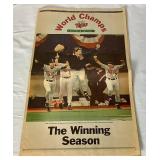 Collection of Minnesota Twins 1987 and 1991 Memorabilia - Homer Hankies, Buttons, Wheaties Boxes, Mug, Plates, Newspaper plus 3 Twins Baseball Caps