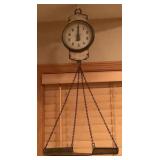 Vintage Purina Cow Chow Hanging Scale,  Chas. Forschner & Sons Double Sided Hanging Spring Scale and General Store Sign
