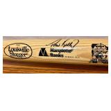 Louisville Slugger Minnesota Twins Manager Tom Kelly 1000th Career Win Autographed Baseball Bat in Wooden Display Case