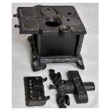 Cast Iron Bundle - Vintage Princess Miniature Stove, Wagner Ware 6.5" Skillet and Cast Cauldron