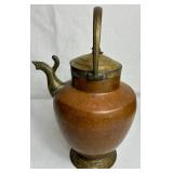 Copper Collection - Vintage Copper Teapot, Copper Pitcher, Copper Straining Dipper and Hammered Copper Ladle Bowl