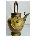 Copper Collection - Vintage Copper Teapot, Copper Pitcher, Copper Straining Dipper and Hammered Copper Ladle Bowl