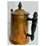 Copper Collection - Vintage Copper Teapot, Copper Pitcher, Copper Straining Dipper and Hammered Copper Ladle Bowl