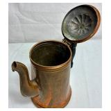 Copper Collection - Vintage Copper Teapot, Copper Pitcher, Copper Straining Dipper and Hammered Copper Ladle Bowl