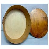 Primitive Wooden Sieve/Sifters, Wooden Bowl and Cast Bowl