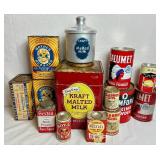 Vintage Food and Kitchen Tins - Collection of 14 Tins