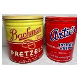 Collection of Vintage Snack Tins