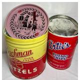 Collection of Vintage Snack Tins