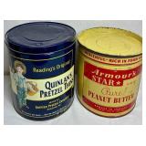 Collection of Vintage Snack Tins