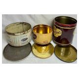 Collection of Vintage Snack Tins