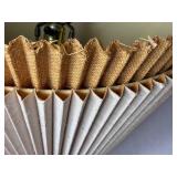 American Salt Glazed Cobalt Blue Bird Stoneware Crock Lamp and Rovland Stoneware Lamp