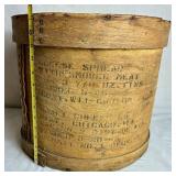 Vintage General Store Bent Wood Dry Measure Containers and Wooden Cheese Boxes