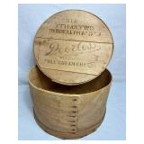 Vintage General Store Bent Wood Dry Measure Containers and Wooden Cheese Boxes