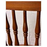 Cane Seat Antique Rocking Chair with North Wind Motif