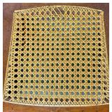 Cane Seat Antique Rocking Chair with North Wind Motif