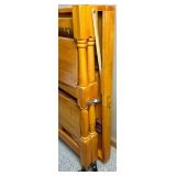 Oasis Island Folding Wood Kitchen Island/Cart on Locking Wheels