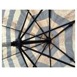 Patio Table and 2 Swivel Patio Chairs plus Umbrella