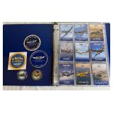 Commemorative Air Force Trading Cards with 3 Commemorative Coins