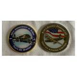Commemorative Air Force Trading Cards with 3 Commemorative Coins
