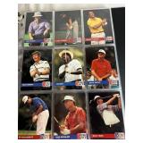 Mixed Album of Football, Basketball and Golf Trading Cards plus 1996 Upper Deck Michael Jordan All Metal Collectors Cards