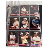 Mixed Album of Football, Basketball and Golf Trading Cards plus 1996 Upper Deck Michael Jordan All Metal Collectors Cards