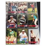 Mixed Album of Football, Basketball and Golf Trading Cards plus 1996 Upper Deck Michael Jordan All Metal Collectors Cards