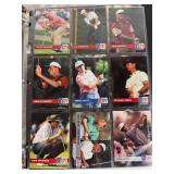 Mixed Album of Football, Basketball and Golf Trading Cards plus 1996 Upper Deck Michael Jordan All Metal Collectors Cards