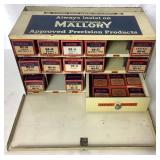 Vintage Industrial Containers with Various Vintage Display Cabinets