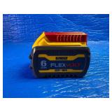 $199 Retail -Dewalt-FLEXVOLT 20V/60V MAX Lithium-Ion 6.0Ah Battery
