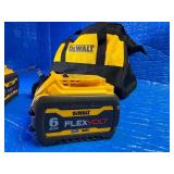 Dewalt - 2-6AH FLEXVOLT 2025 date codes , take charge. Appear lightly used w/ New Bag and new charger