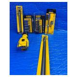 Dewalt - brand new - 12” locking extension-work light -6” double ended Nut driver -6 bolt extractor set-Short SAR Set -1/4”- magnetic nut driver