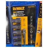 Dewalt - brand new - 12” locking extension-work light -6” double ended Nut driver -6 bolt extractor set-Short SAR Set -1/4”- magnetic nut driver
