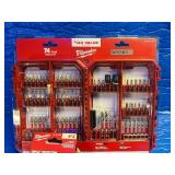 Milwaukee SHOCKWAVE Impact Duty Alloy Steel Screw Driver Bit Set (74-Piece) and High impact , AND High dexterity Work gloves