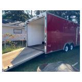 2008 UXT by United Tandem Axle Enclosed Cargo Trailer with Side and Ramp Doors