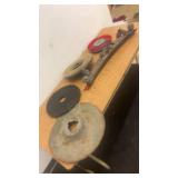 Minuteman Floor Scrubber with Assorted Pads and Squeegee Bar