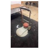 Used Commercial Floor Buffer Polisher with Handle and Wheels